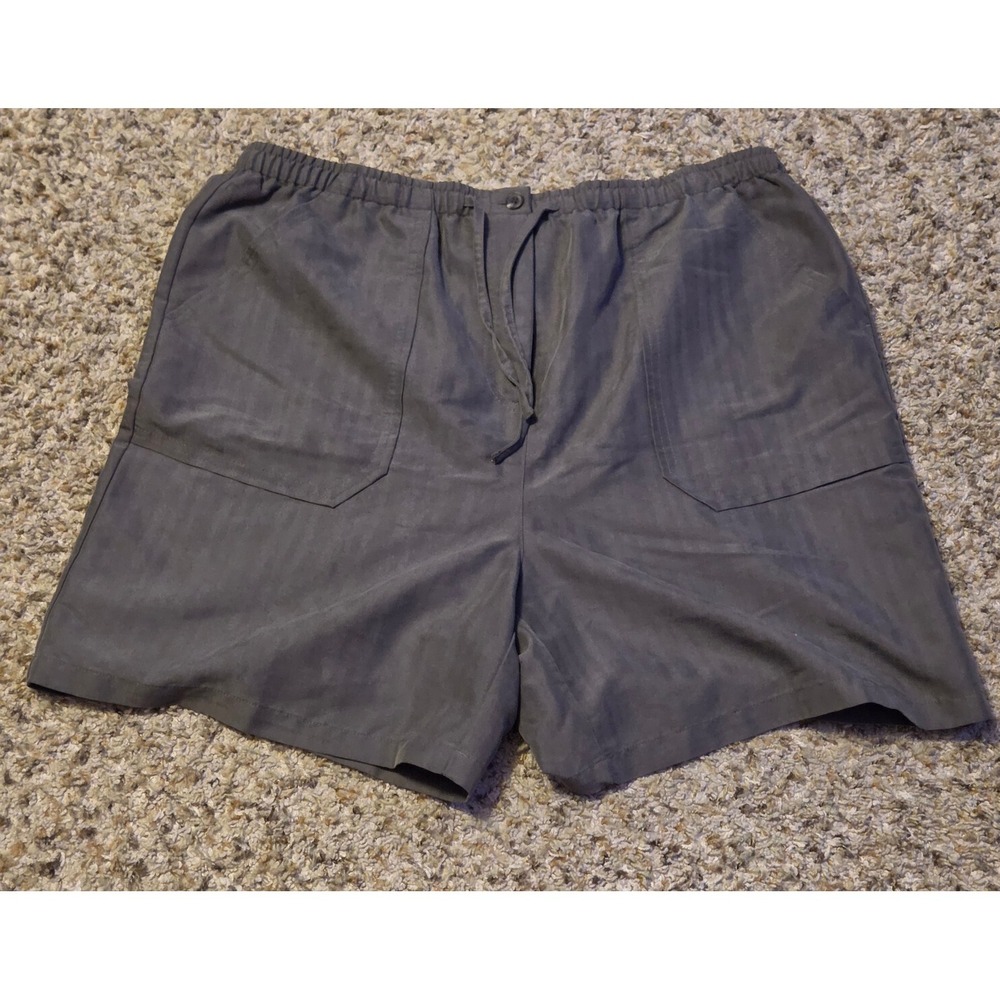 Kim Rogers Elastic Waistband Shorts Women's Size XL‎ Green